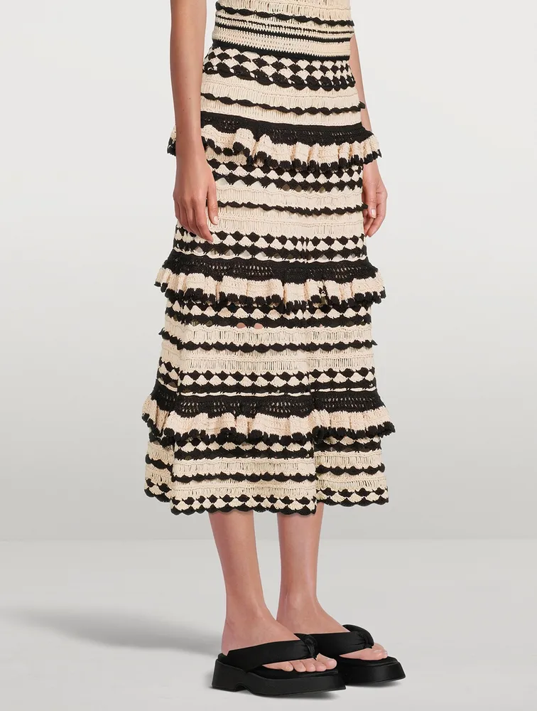 Anneke Crochet Midi Skirt