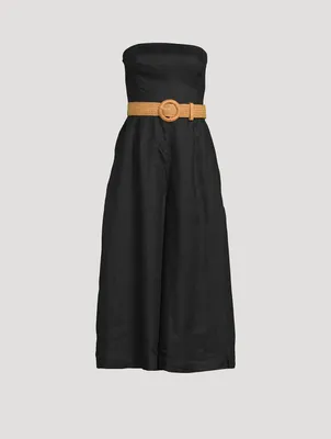 Pattie Strapless Wide-Leg Jumpsuit