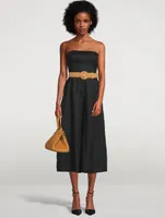 Pattie Strapless Wide-Leg Jumpsuit