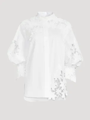 Tiger Lily Guipure Lace Shirt