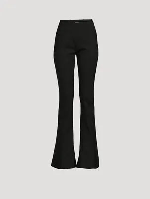 Le Pantalon Tangelo Wool Stretch Pants With Strap