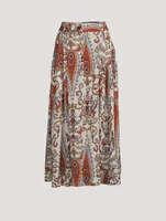 Tulay A-Line Midi Skirt Ladeo Print