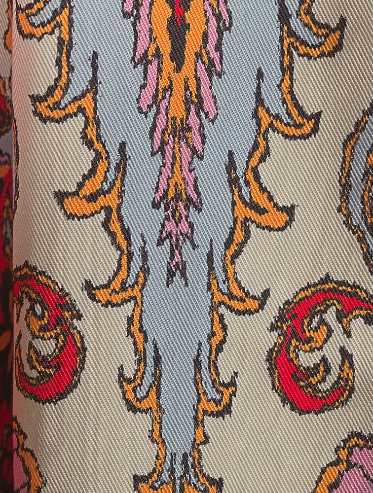 Tulay A-Line Midi Skirt Ladeo Print