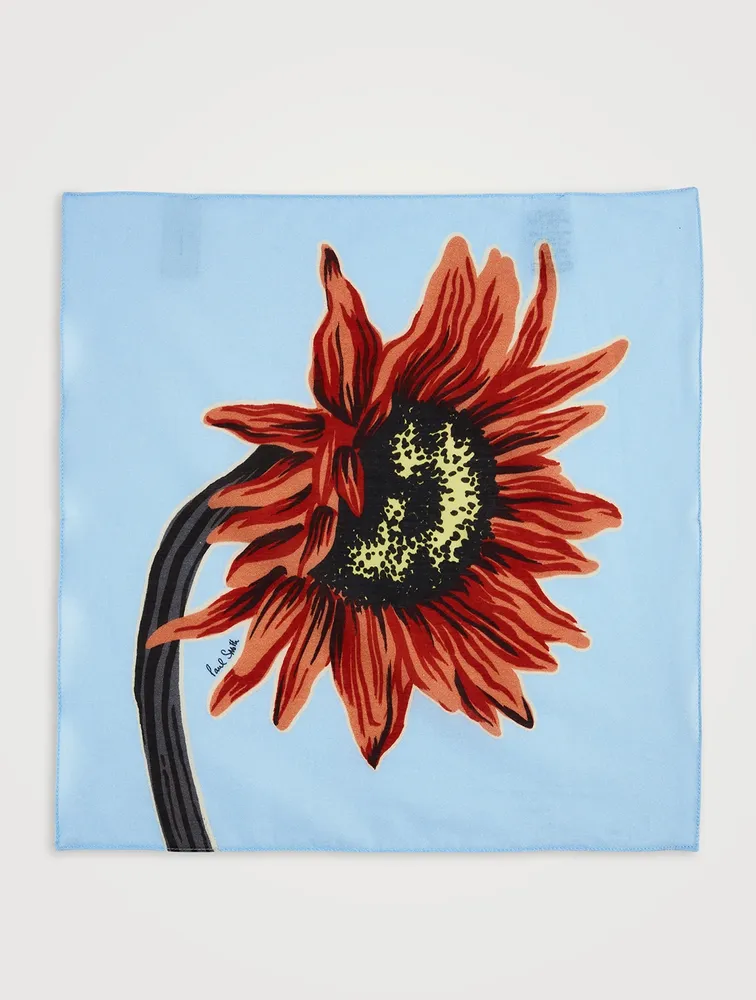 Sunflower Cotton Pocket Square
