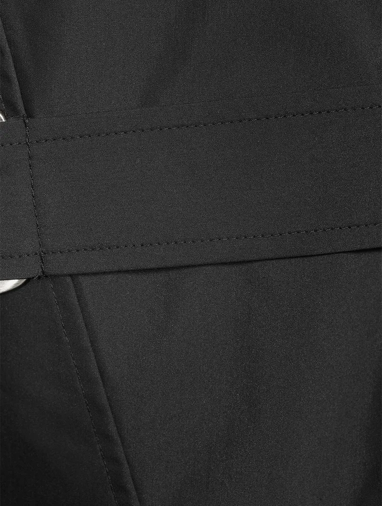 Belted Poplin Mini Dress