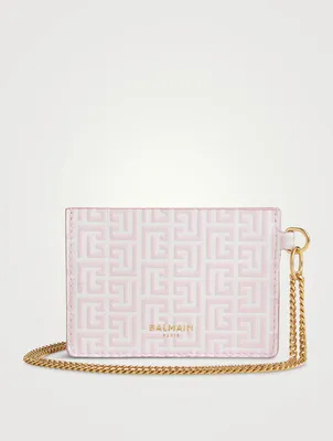 Embossed Leather Card Holder