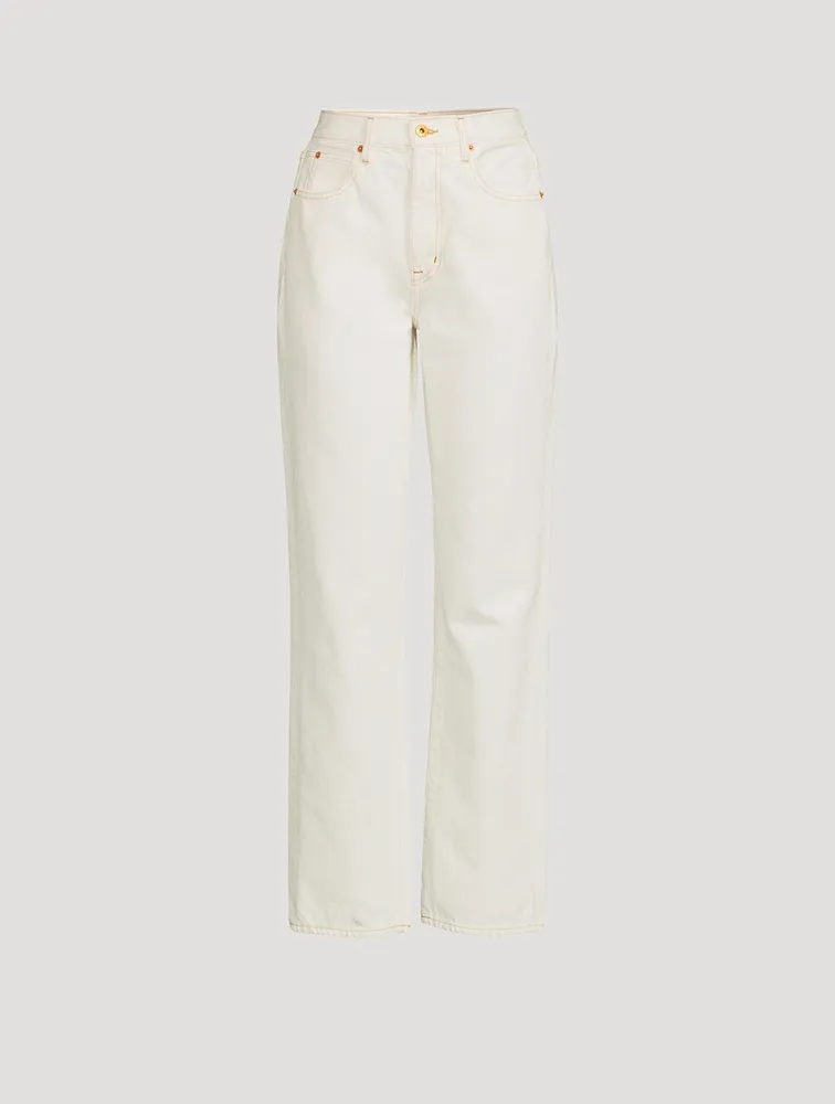 London High-Waisted Straight-Leg Jeans