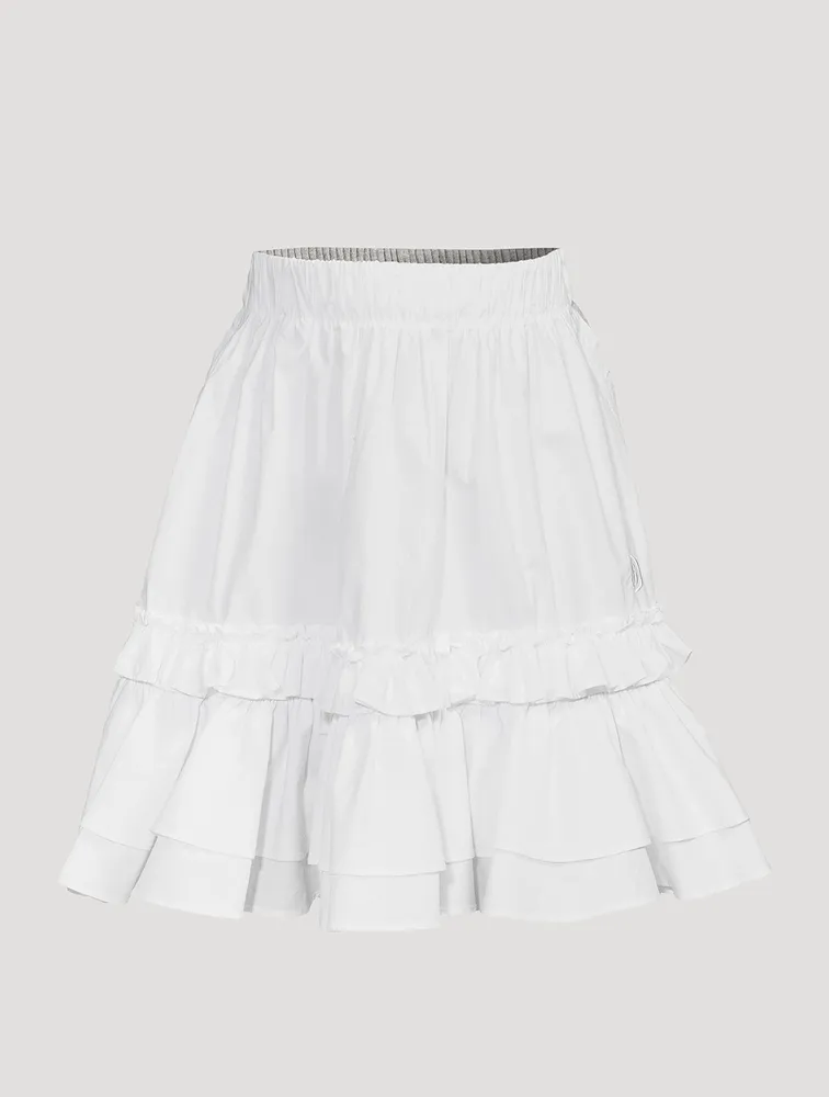 High-Waisted Skirt With Contrast Back