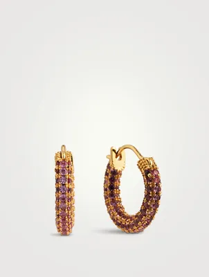 Amalfi Pavé Huggie Hoop Earrings
