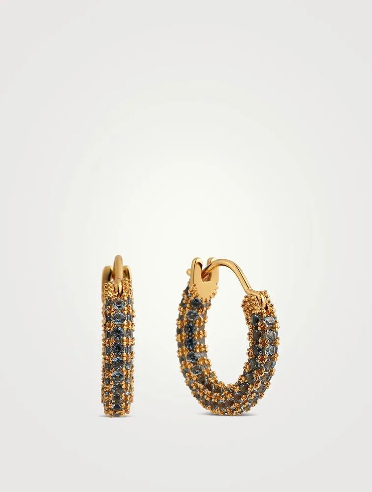 Amalfi Pavé Huggie Hoop Earrings
