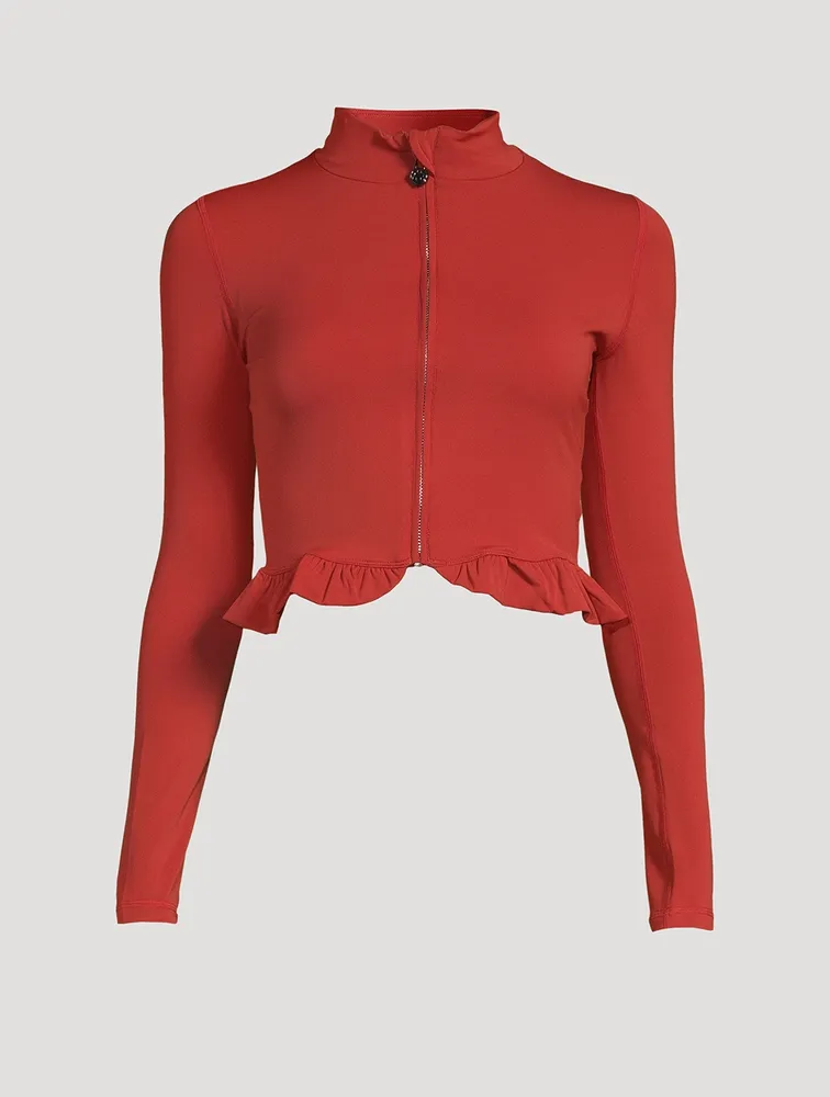 Crop Ruffled Jacket