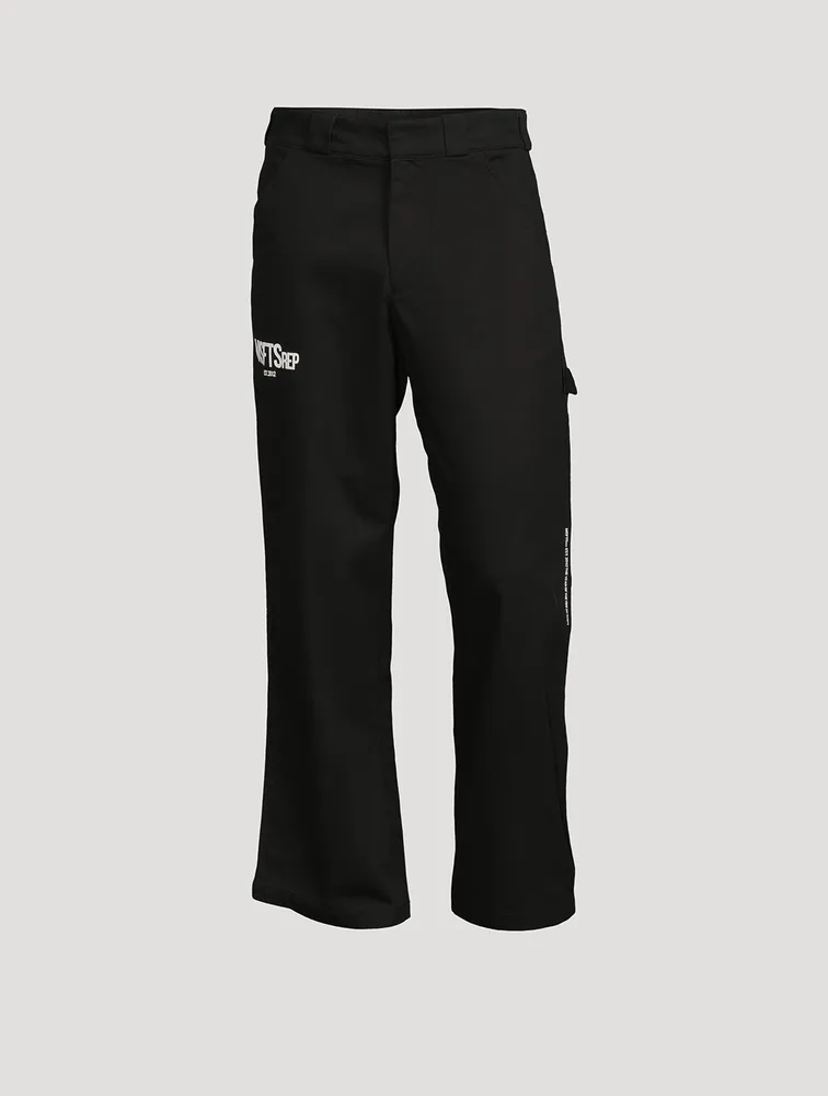 Cotton Workwear Pants With Logo