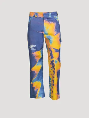 Cotton Printed Workwear Pants