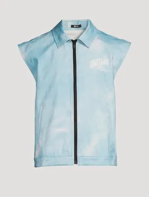 Cotton Printed Workwear Vest
