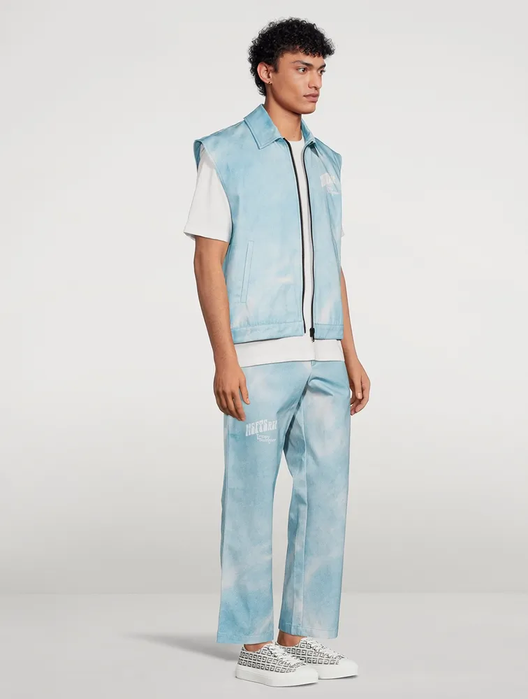 Cotton Printed Workwear Vest