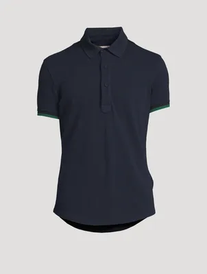 Sebastian Ribbed Cotton Polo Shirt
