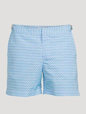Bulldog Swim Shorts Geo Print