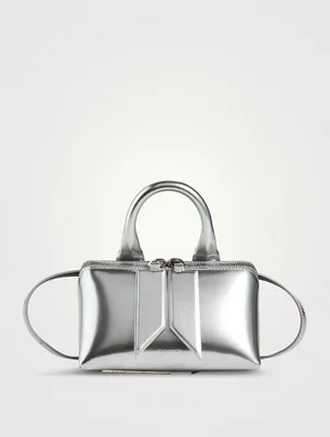 Friday Metallic Leather Crossbody Bag