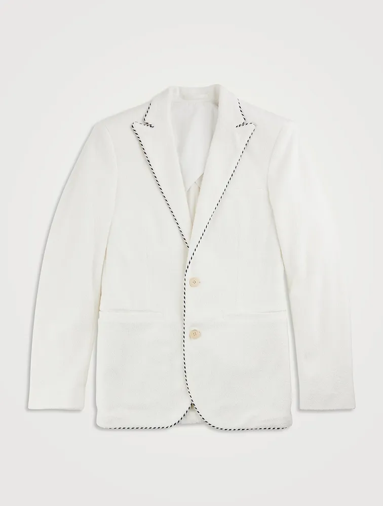 Edgar Tailored Jacket With Stripe Piping