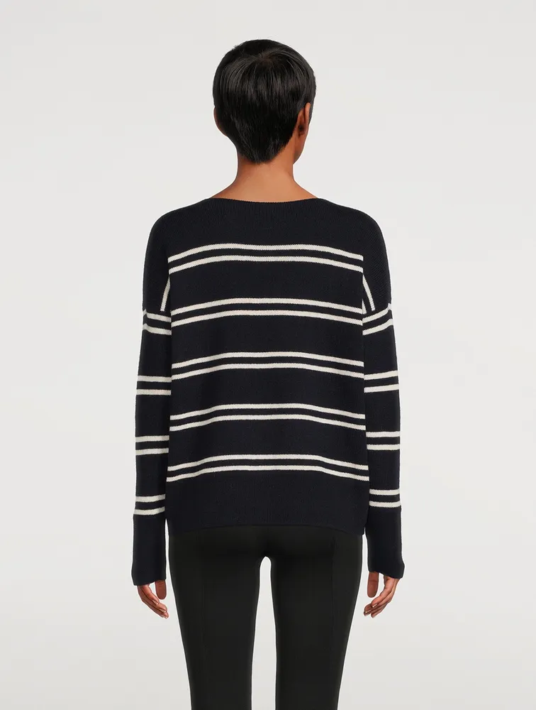 Double Stripe Wool And Cashmere Sweater