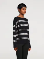Double Stripe Wool And Cashmere Sweater