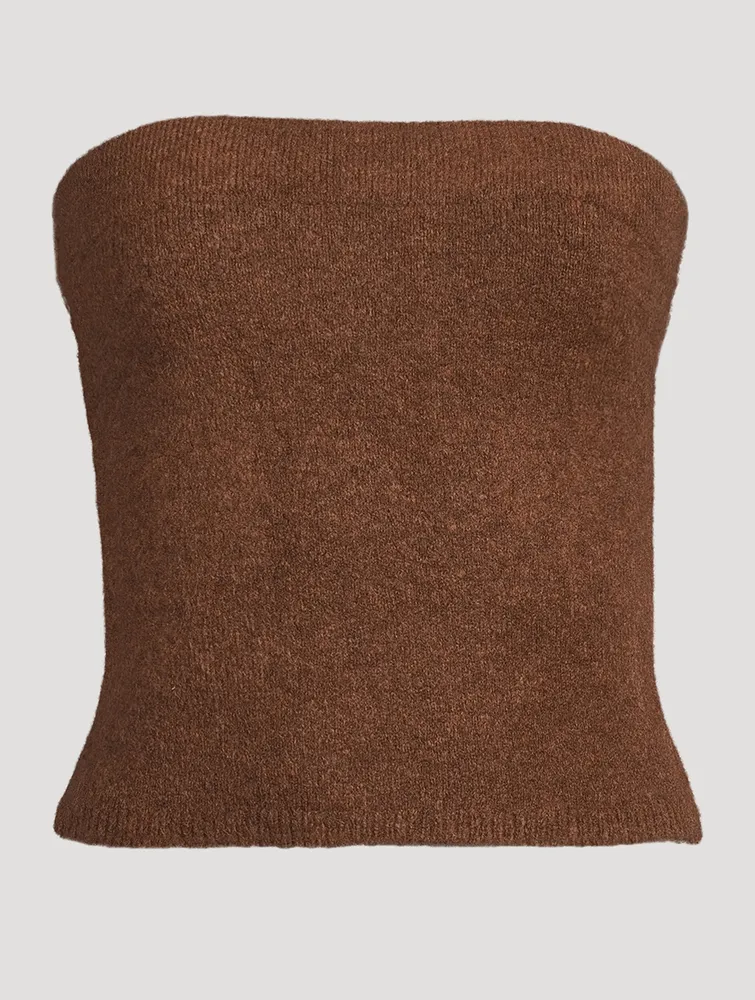 Strapless Knit Top