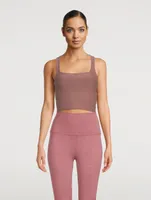 Spacedye Squareneck Cropped Tank Top