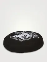 Embroidered Tiger Wool Beret