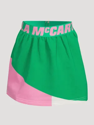 Cotton Colourblock Skirt
