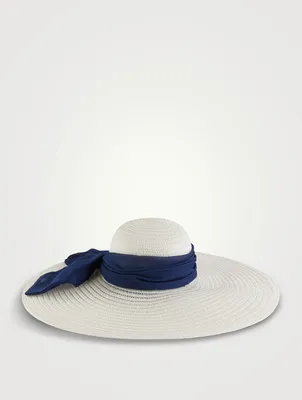 Sunny Straw Wide-Brim Hat