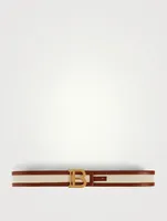 B-Belt Canvas And Leather Belt