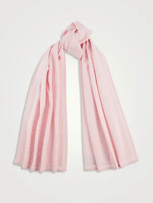 Merino Wool Monogram Scarf