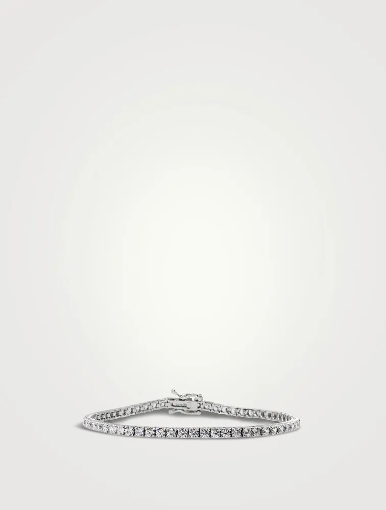 Francine White Gold Vermeil Tennis Bracelet
