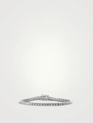 Francine White Gold Vermeil Tennis Bracelet
