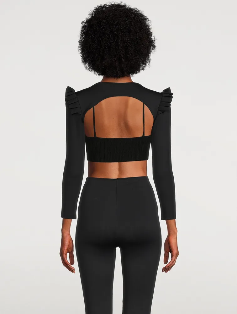 Ruffle Long-Sleeve Bolero