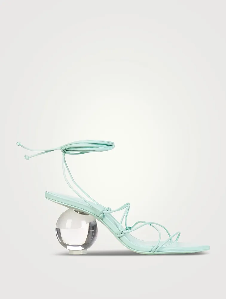Su Ankle-Tie Leather Sandals