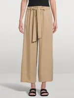 Milani Belted Wide-Leg Trousers