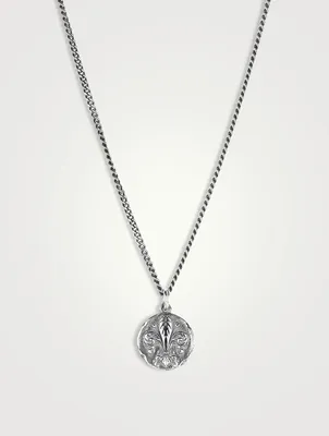 Lily Coin Sterling Silver Necklace