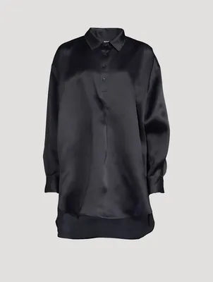 Silk Organza Tunic Blouse