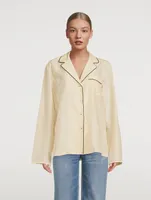 Cotton Silk Pajama Shirt