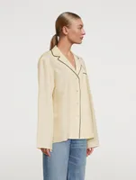 Cotton Silk Pajama Shirt