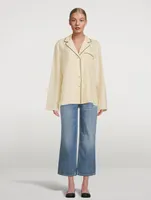 Cotton Silk Pajama Shirt