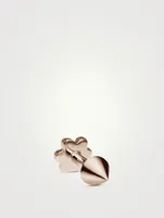 14K Gold Short Spike Threaded Stud Earring
