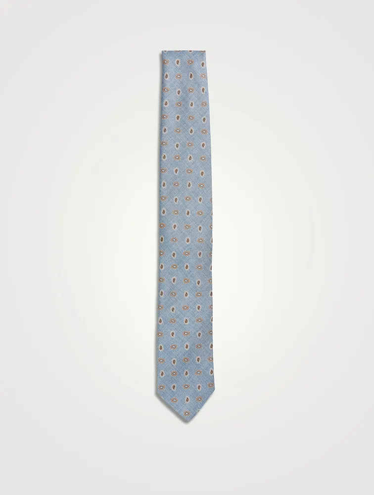 Silk Teardrop Medallion Tie