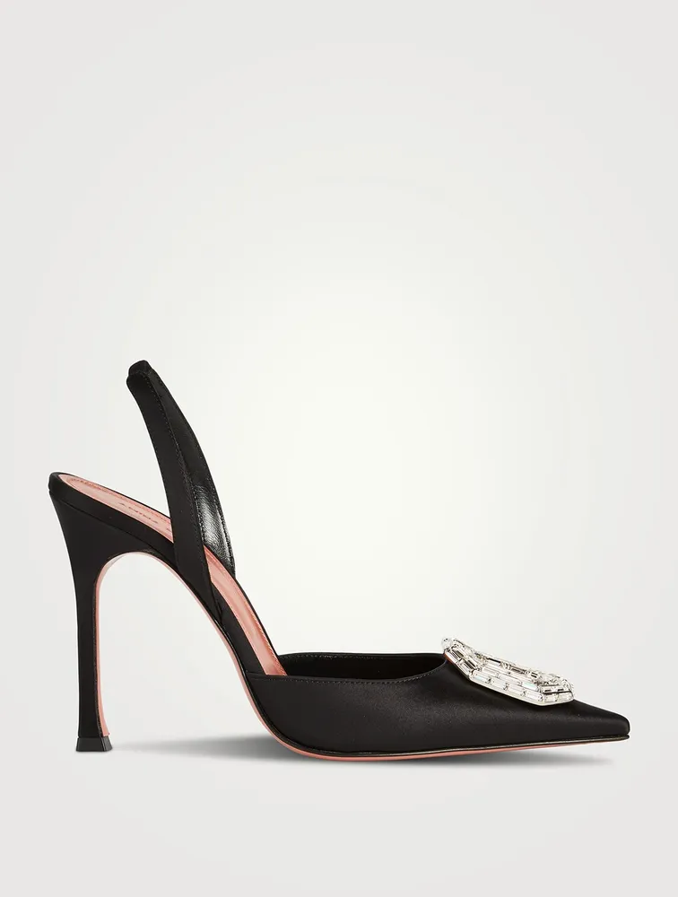 Camelia Satin Slingback Pumps