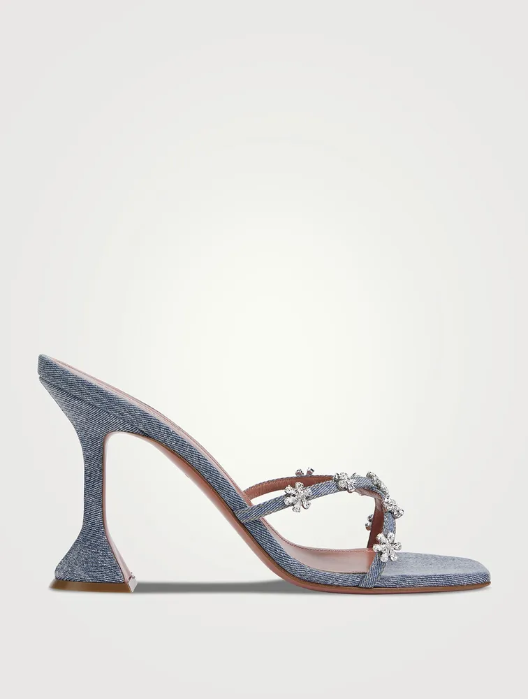 Lily Denim Slingback Sandals