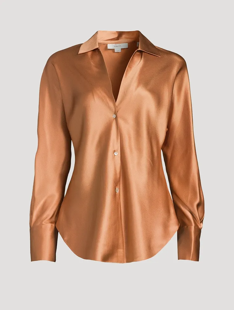 Bias Silk Satin Blouse