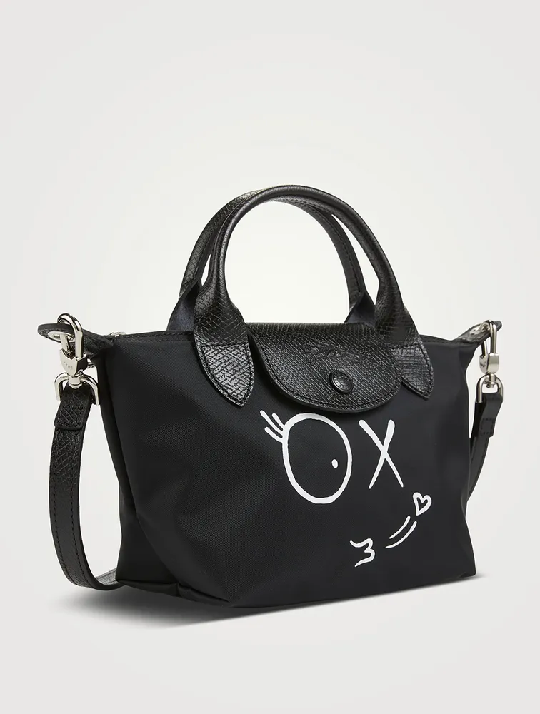 Longchamp x André XS Le Pliage Top Handle Bag