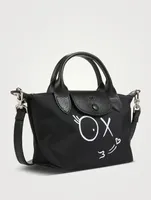 Longchamp x André XS Le Pliage Top Handle Bag