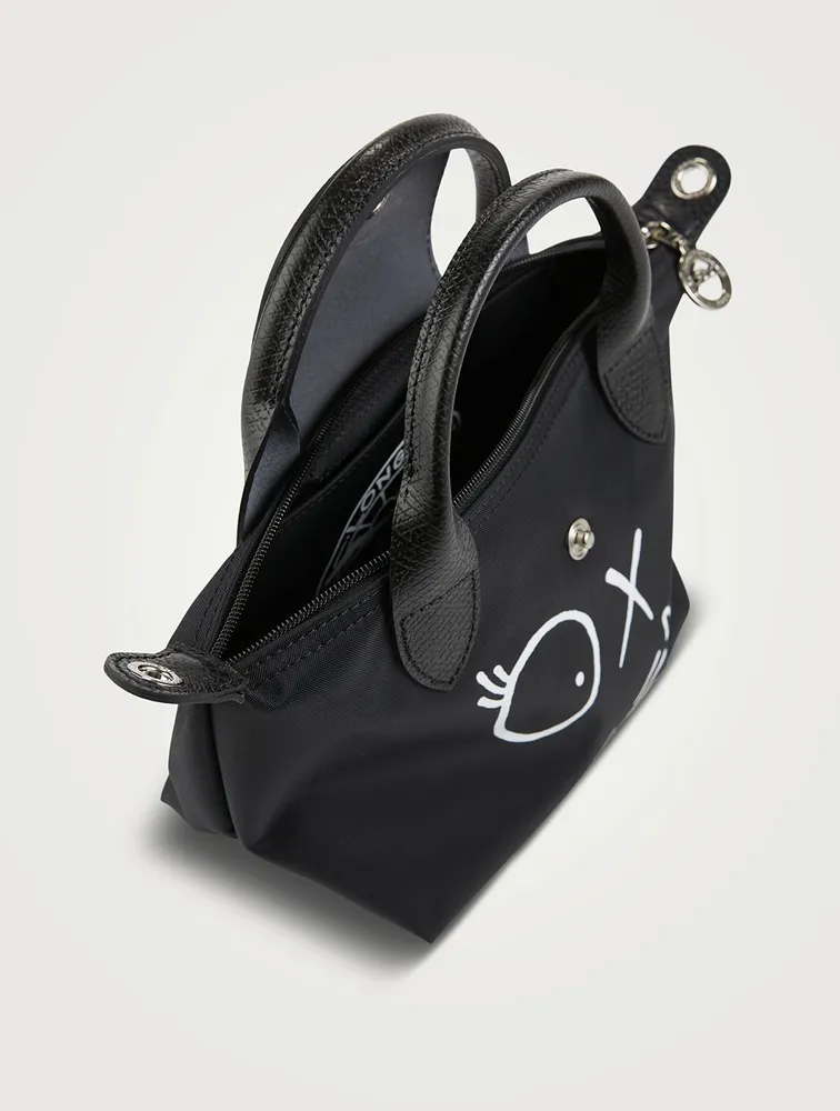 Longchamp x André XS Le Pliage Top Handle Bag